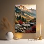 Alpenlandschaft im Herbstlicht