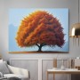 Herbstbaum in leuchtendem Orange