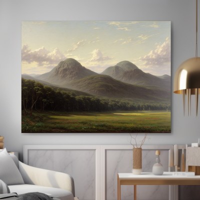 Majestätische Berglandschaft im Abendlicht