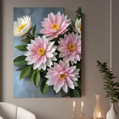 Zarte Seerosen in Rosa und Weiß