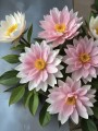 Zarte Seerosen in Rosa und Weiß