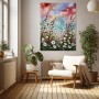 Wildblumen unter Pastellhimmel