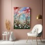 Wildblumen unter Pastellhimmel