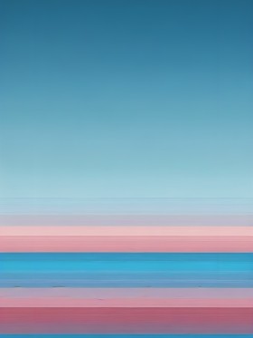 Horizont in Türkis und Rosa