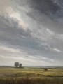 Elefant unter weitem Himmel