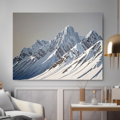 Schneebedeckte Berggipfel