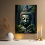 Buddha im mystischen Wald