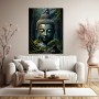 Buddha im mystischen Wald