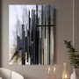 Abstrakte Skyline in Grau