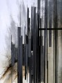 Abstrakte Skyline in Grau