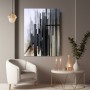 Abstrakte Skyline in Grau