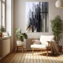 Abstrakte Skyline in Grau