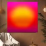 Leuchtender Farbverlauf in Pink und Orange