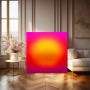 Leuchtender Farbverlauf in Pink und Orange