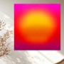 Leuchtender Farbverlauf in Pink und Orange