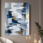 Abstrakte Eleganz in Blau und Gold