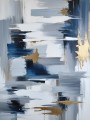 Abstrakte Eleganz in Blau und Gold