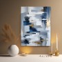 Abstrakte Eleganz in Blau und Gold