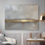 Abstrakte Goldlinie in Grau