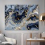 Marmorwirbel in Blau und Gold