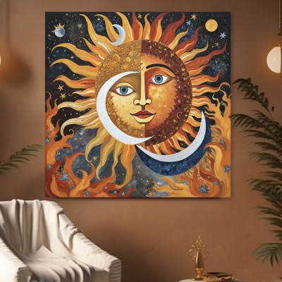 Sonne und Mond im Sternenmeer