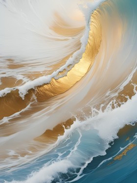 Goldene Meereswelle