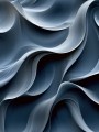 Fließende Formen in Blau