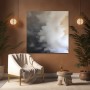Abstrakte Rauchwolken in Grau und Beige
