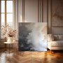 Abstrakte Rauchwolken in Grau und Beige