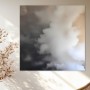Abstrakte Rauchwolken in Grau und Beige