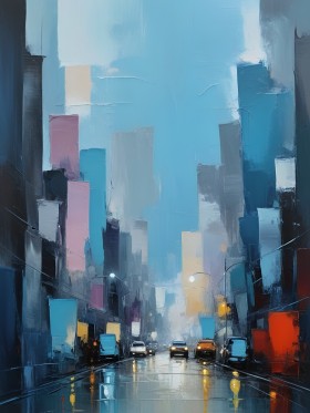 Regennacht in der City