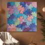 Pastellblüten in Türkis und Violett