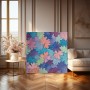 Pastellblüten in Türkis und Violett