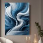 Blaue Wellen in abstrakter Eleganz