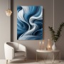 Blaue Wellen in abstrakter Eleganz