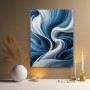 Blaue Wellen in abstrakter Eleganz