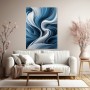 Blaue Wellen in abstrakter Eleganz