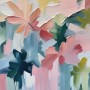Abstrakte Blüten in Pastell