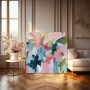 Abstrakte Blüten in Pastell
