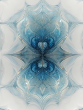 Blaue Symmetrie in Bewegung