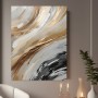 Abstrakte Eleganz in Beige und Grau