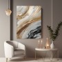 Abstrakte Eleganz in Beige und Grau