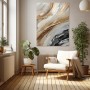 Abstrakte Eleganz in Beige und Grau