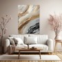 Abstrakte Eleganz in Beige und Grau