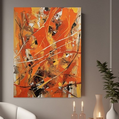 Abstrakte Energie in Orange