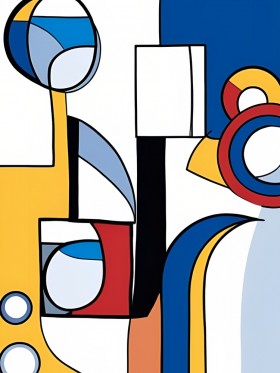 Geometrie in Primärfarben