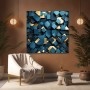 Geometrie in Blau und Gold