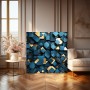 Geometrie in Blau und Gold