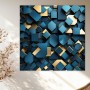 Geometrie in Blau und Gold