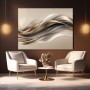 Goldene Wellen in Beige